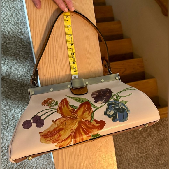 Patricia Nash Floral Leather Clutch / Shoulder Bag NWT - Picture 4 of 13